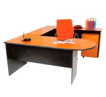 UT150 - U-Shape Freestanding Table in HPL Laminated...